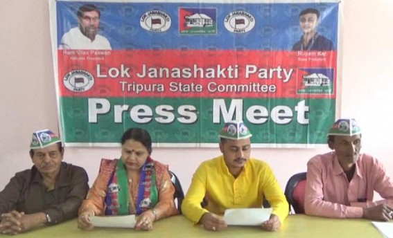Lok Janshakti Party begins membership in Tripura